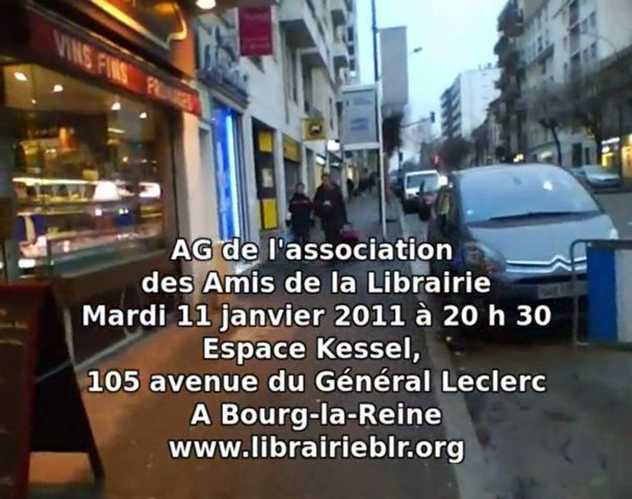 11 janvier 2011 ,  AG des Amis de la Librairie de BLR