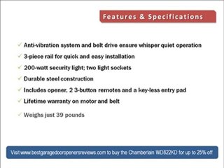 Chamberlain WD822KD Garage Door Opener