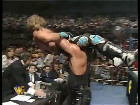 Diesel powerbombs HBK through table
