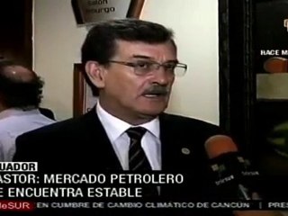 Ecuador celebra estabilidad de mercado petrolero