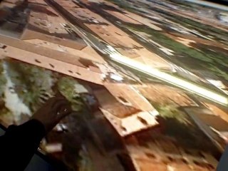 Google Earth on Giant Touch Screen