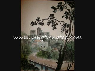 Watercolour Art - A Changing Orchard Road by Keng Tiang Tee