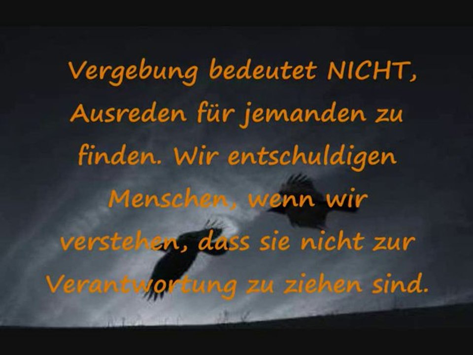 Vergebung heißt NICHT vergessen