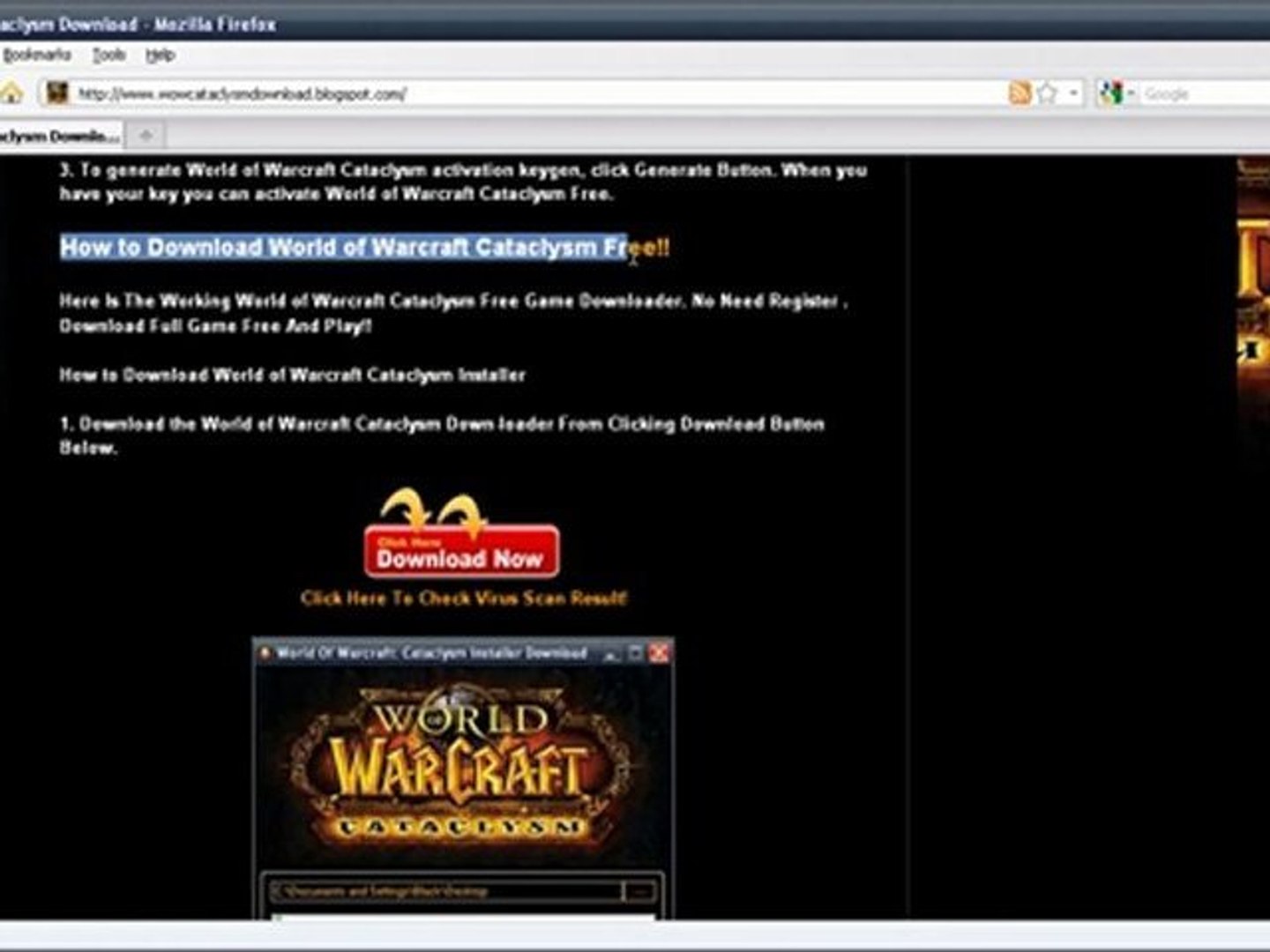 World of warcraft code generator
