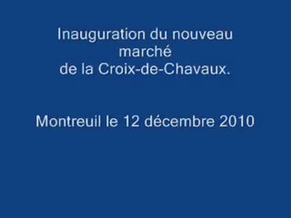 Inauguration du marché de la Croix-de-Chavaux