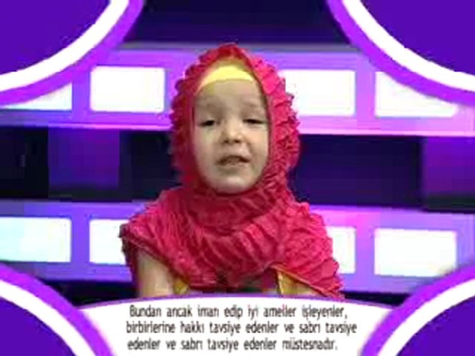 Bir İnci Kuran Okuyor-Asr suresi