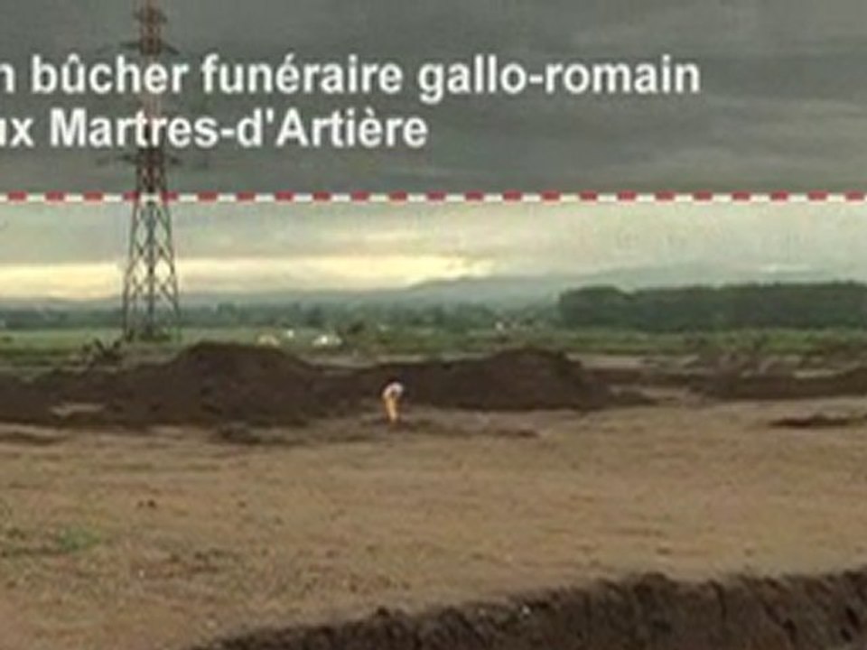 Un bucher funéraire gallo-romain aux Martres-d'Artière