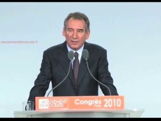 Discours de cloture - congres - François Bayrou - 1