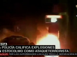 Suecia califica de "atentados terroristas" a las explosiones del sábado
