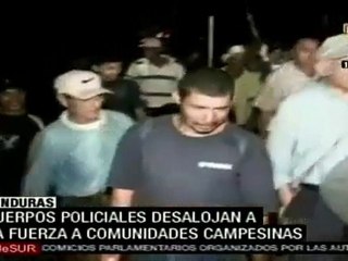 Policía desaloja con violencia a campesinos en Honduras