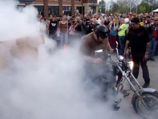Rat Bike Burnout at Grand Rapids Harley-Davidson