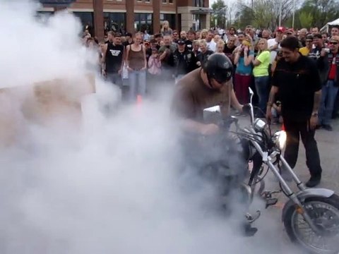 Rat Bike Burnout at Grand Rapids Harley-Davidson