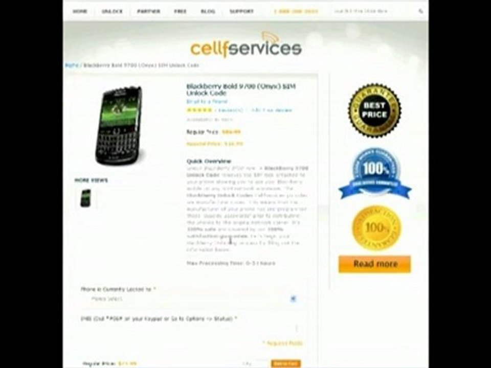 How to Unlock a BlackBerry Bold 9700 Locked to Bell