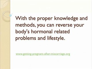 Getting Pregnant After A Miscarriage