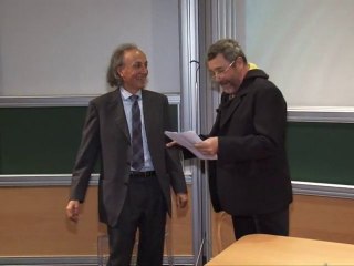 IHES - Remise de la Legion d'Honneur à Thibault Damour