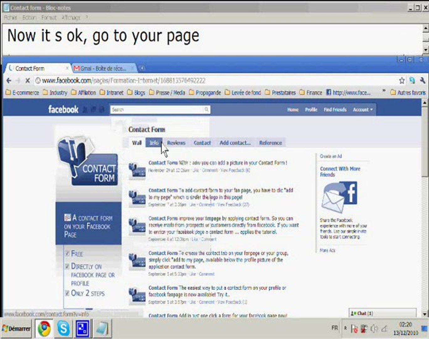 ⁣How to add a contact form on your facebook fan page