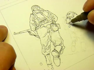 Encrage soldats Omaha Beach - Philippe Jardinet