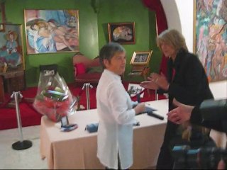 Remise de la médaille de la Ville à Odette BOUQUET.