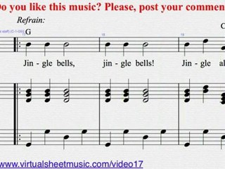 Jingle Bells voice and piano Sheet Music - Video Score