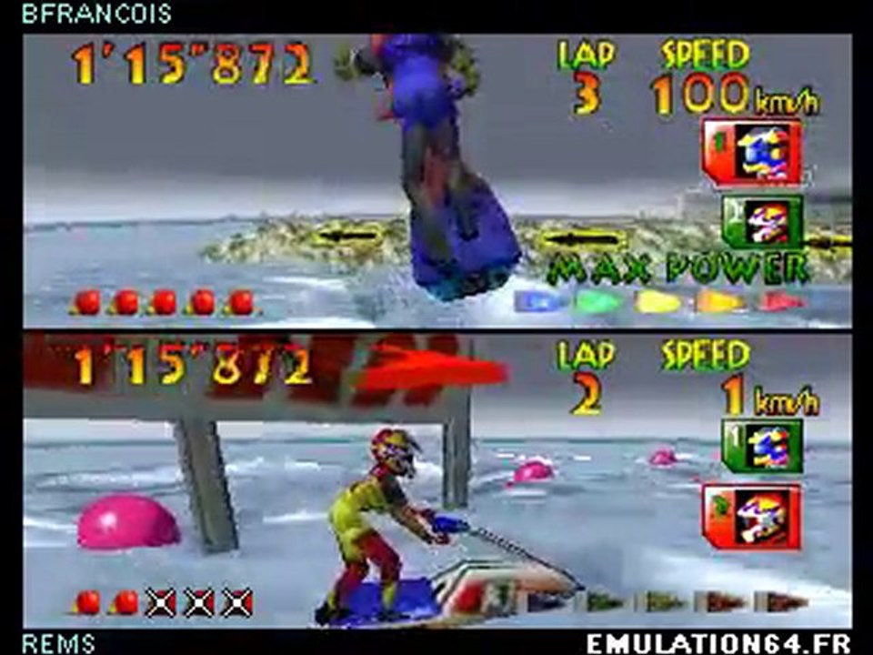 Jeu en Réseau - Wave Race 64 (Tournoi n°19) (N64)