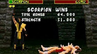Mortal Kombat  Super Nintendo Snes - Scorpion  Gameplay