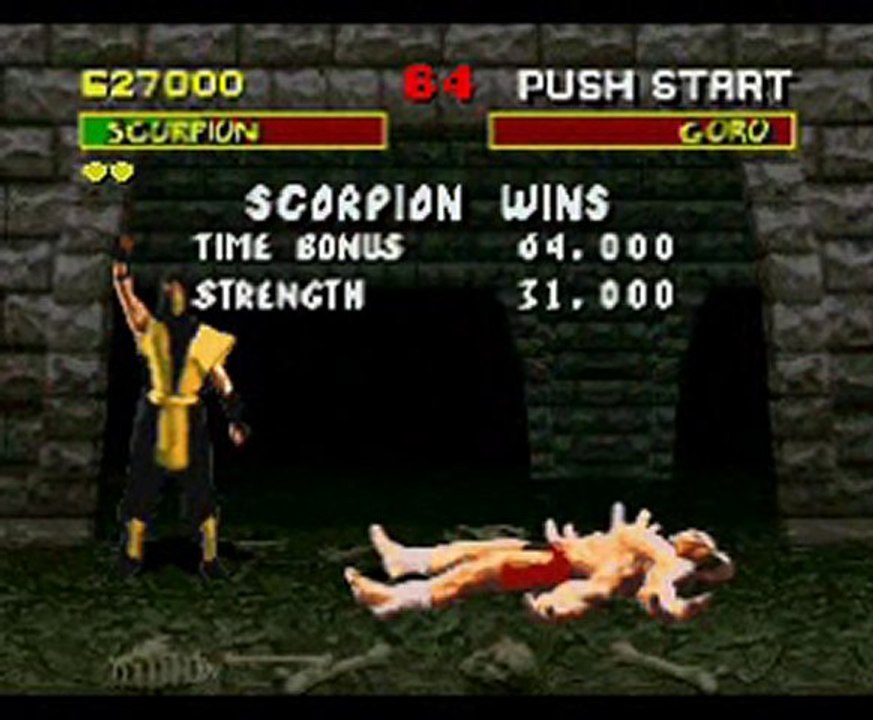 Mortal Kombat  Super Nintendo Snes - Scorpion  Gameplay
