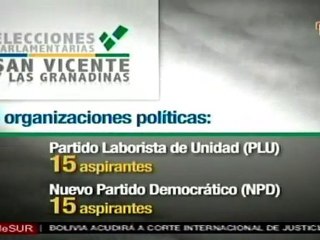 Las elecciones generales en San Vicente y las Granadinas dis