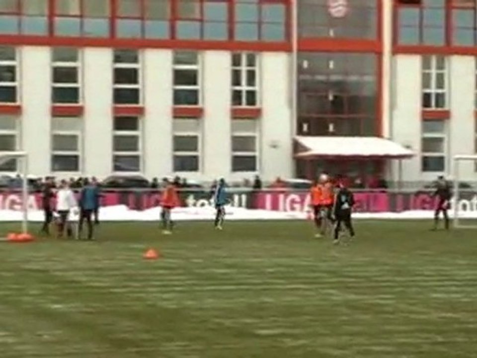 Robben na treningu
