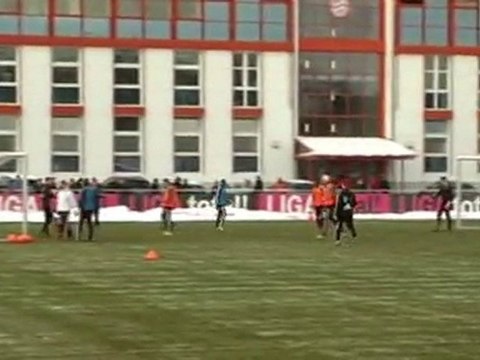 Robben na treningu