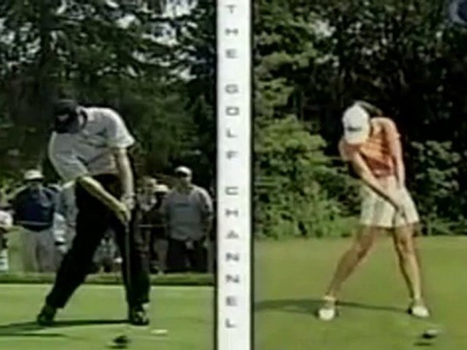 Michelle Wie v Ernie Els swing comparison