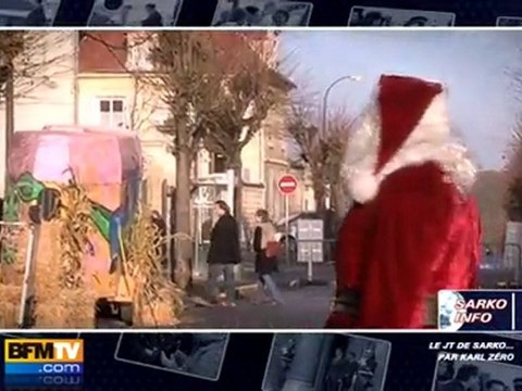 Liliane Bettencourt déguisée en père Noël