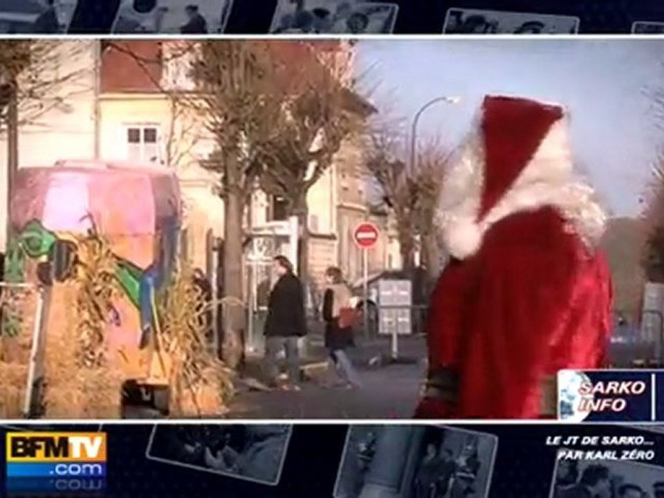 Liliane Bettencourt déguisée en père Noël