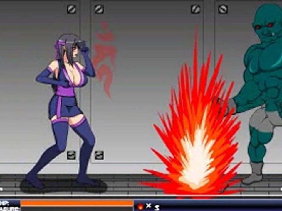 Shinobi girl Scape of the monsters