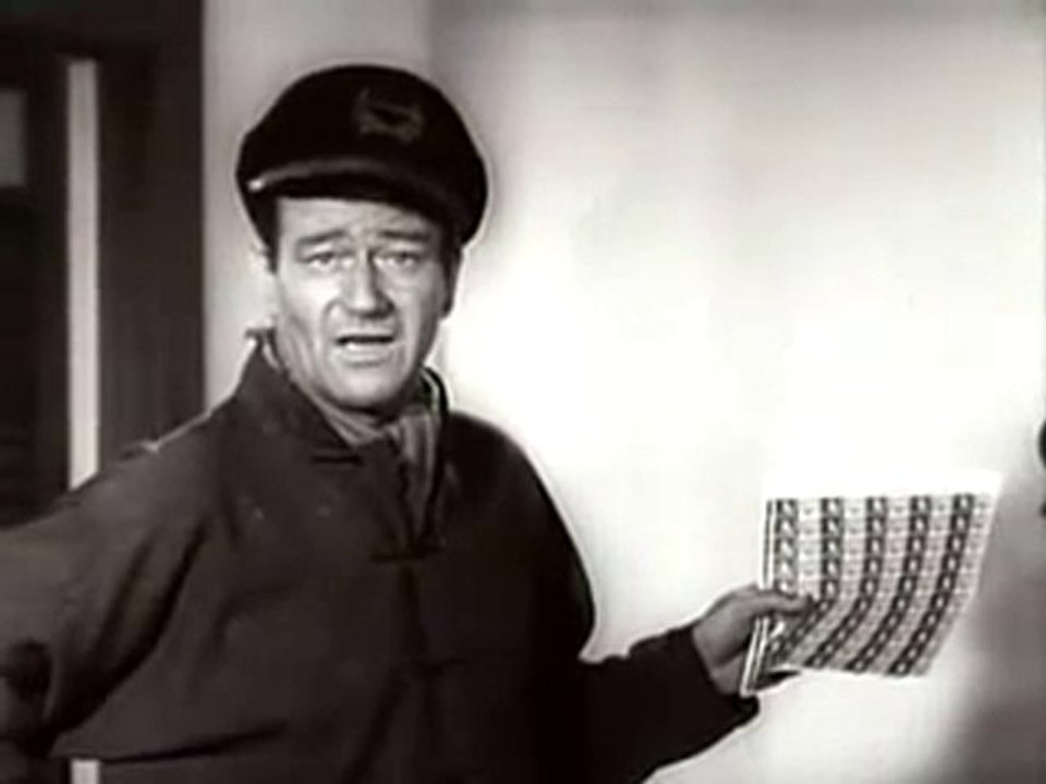 John Wayne fights tuberculosis for Christmas