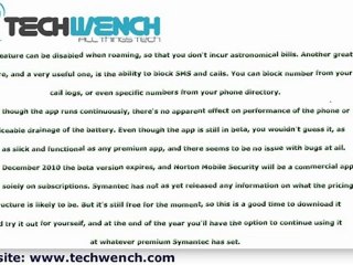 A review of Norton mobile security beta1.0.0.49 for smartpho