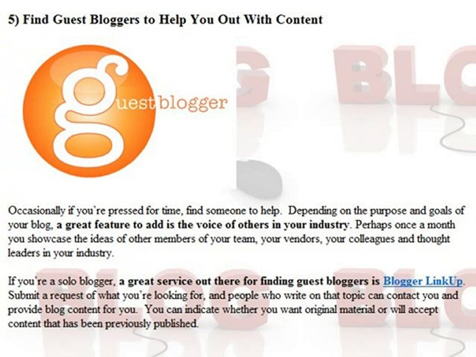6 Ways To Create Quality Blog Content