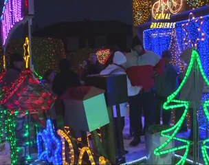 L'illumination de la Maison du Père Noel