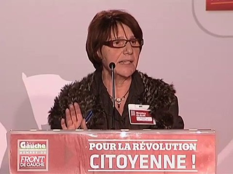 Congrès du Parti de Gauche discours de Maryse Berger