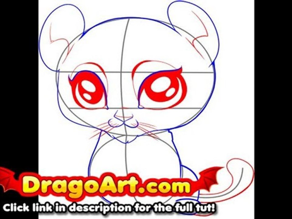 How to draw a baby lion, step by step