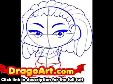 How to draw chibi Lil Wayne, step by step