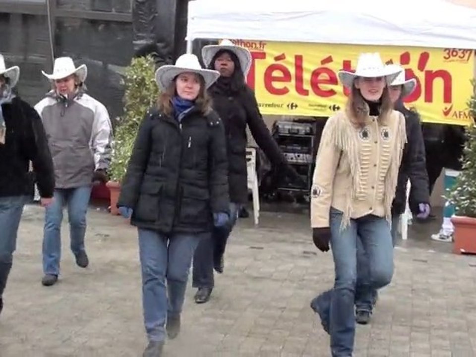 Démo country au Téléthon 2010  à Thiais