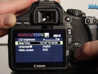 How to Set the Date and Time on a Canon T2i DSLR