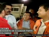 Rafael Correa visita Colombia por primera vez desde el resta