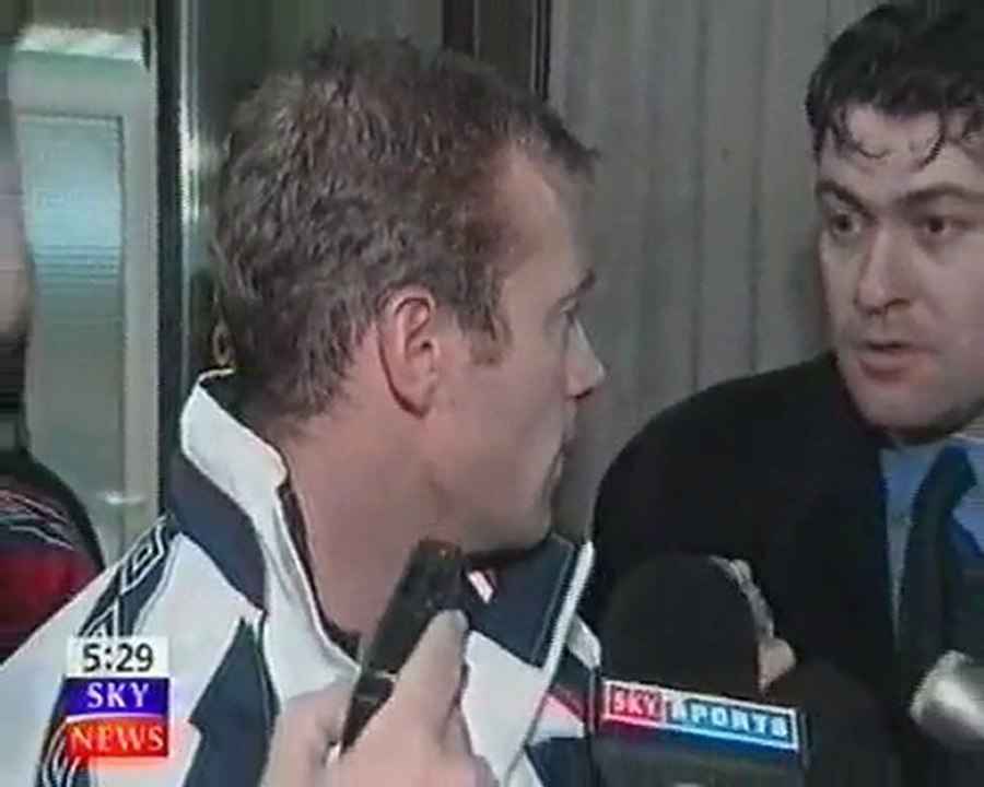Shearer Lux v Eng post match interview (Oct 98)