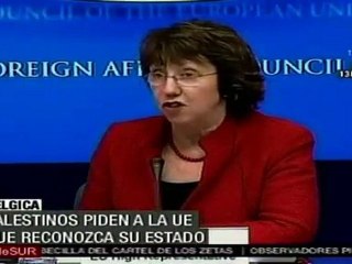 Abás pide a Ashton que la UE reconozca el Estado palestino