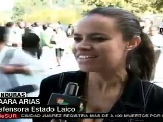 Iglesias evangélicas protestan contra el gobierno de Hondur