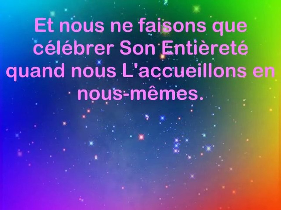 Noel comme la fin du sacrifice - Un Cours En Miracles,