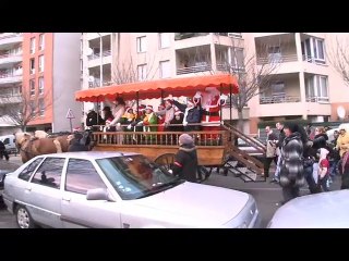 Arrivée du Père Noël en hélicoptère