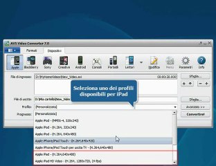 Come convertire file video per iPad?