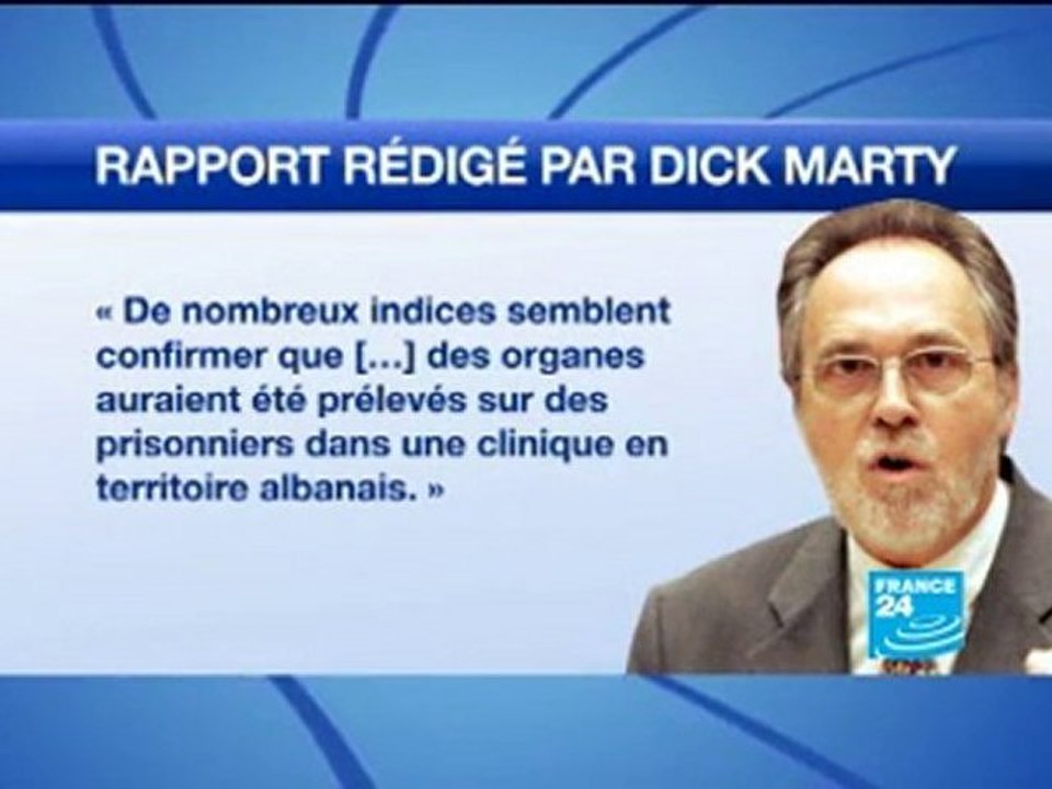 France24 - Rapport sur un trafic d'organes au Kosovo